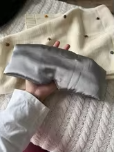 Relaxed woman with silk sleeping mask