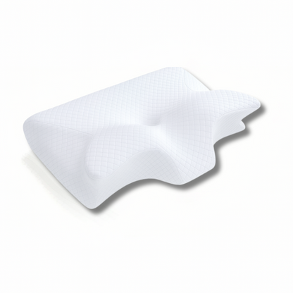 White pillow on a white background